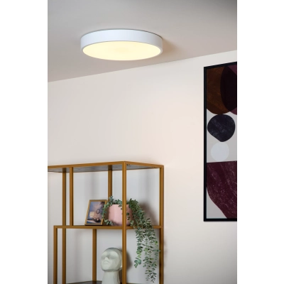 UNAR - Plafon - Ø 39,5 cm - LED Dim. - 1x12W 2700K - 3 StepDim - White 79185/40/31 Lucide